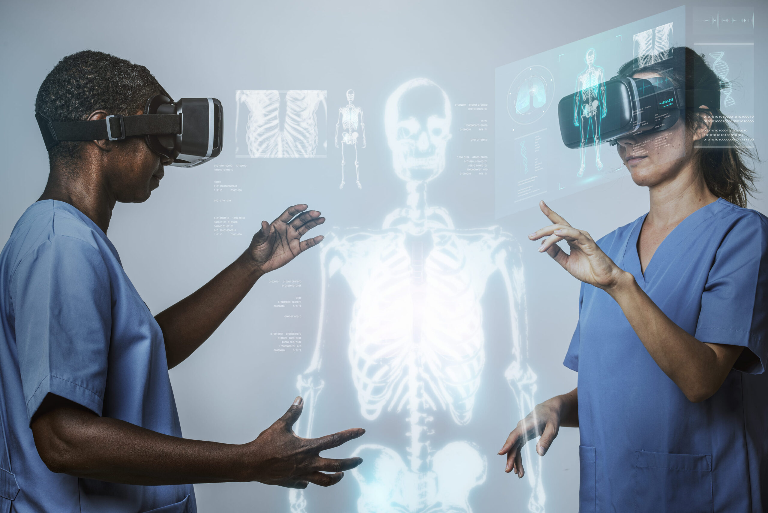 médicos utilizando a realidade virtual na medicina